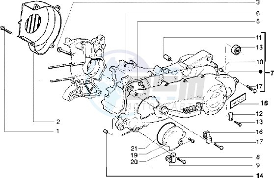 Clutch cover-scrool cover blueprint