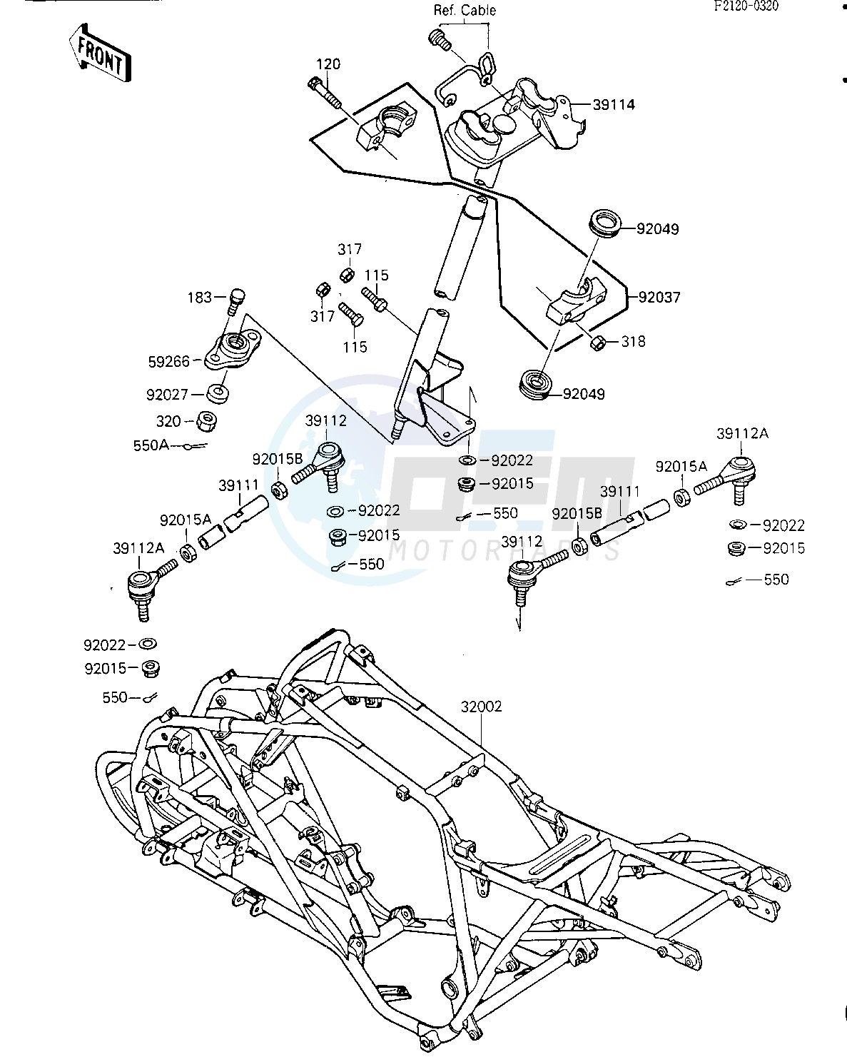 FRAME_STEERING -- KSF250-A2- - image