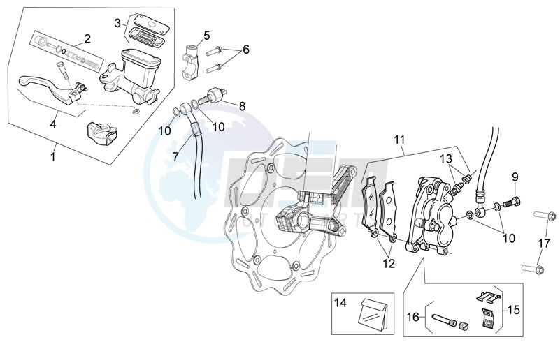 Front brake system I image