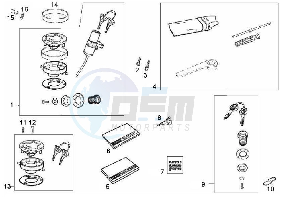 Lock hardware kit (Positions) blueprint