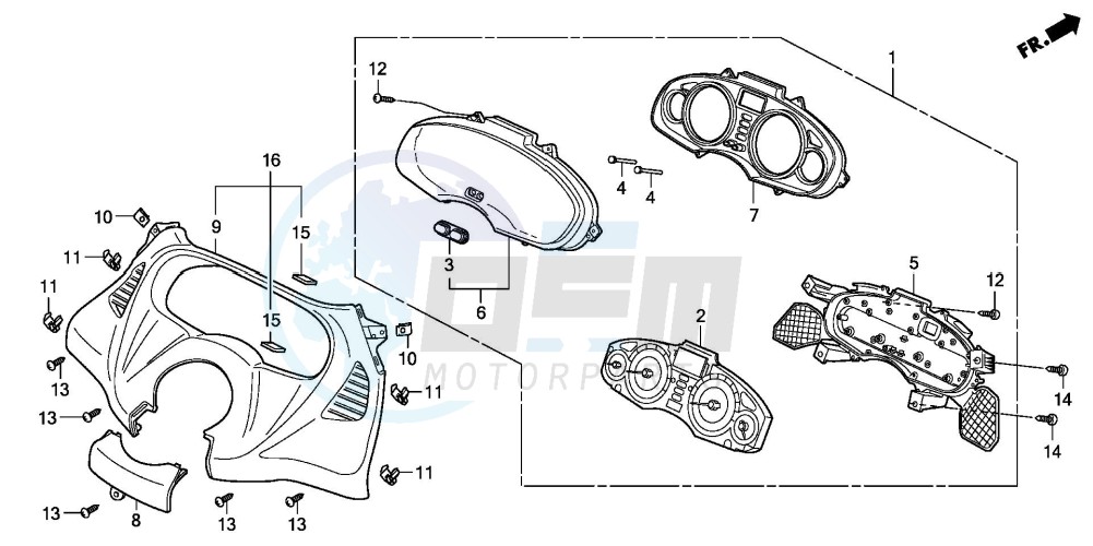 SPEEDOMETER (FES1257/A7)(FES1507/A7) blueprint