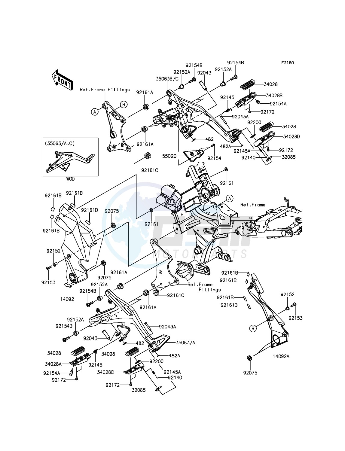 Footrests blueprint