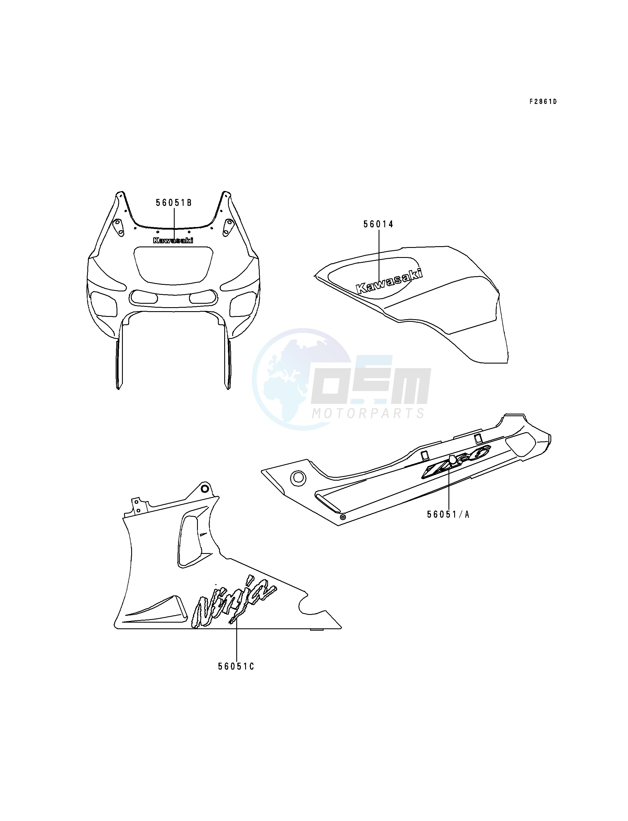 DECALS-- RED- --- ZX600-E6- - image