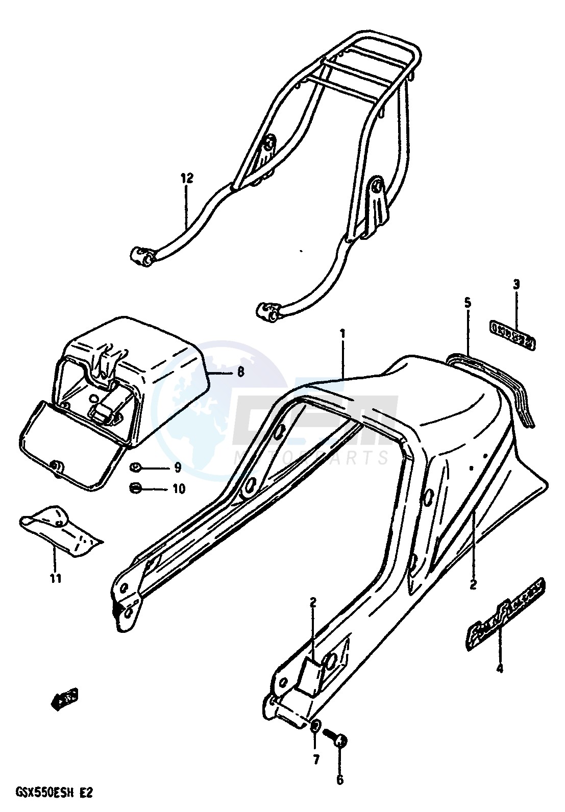 SEAT TAIL COVER (MODEL H) blueprint