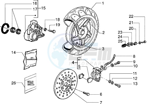 Front wheel - Caliper image