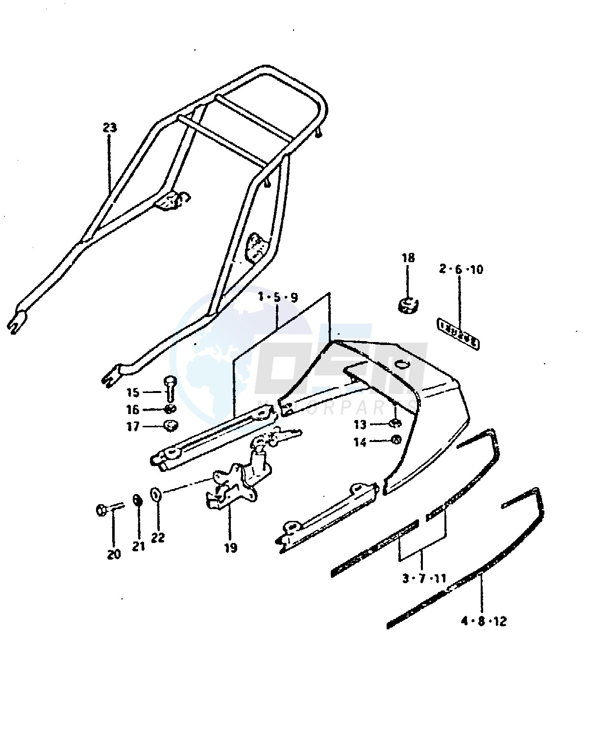 SEAT TAIL COVER (MODEL T) blueprint