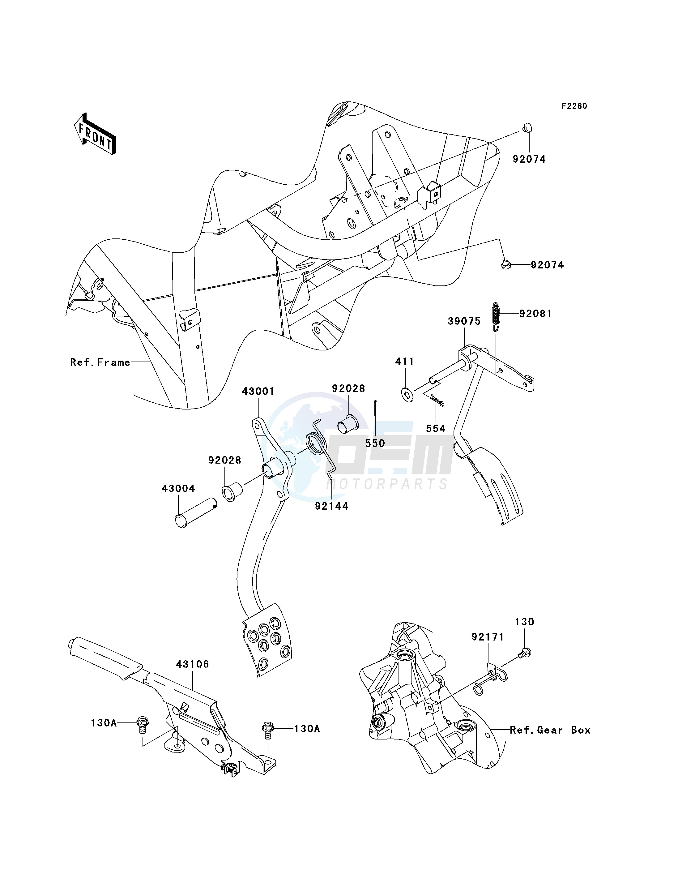 BRAKE PEDAL_THROTTLE LEVER image