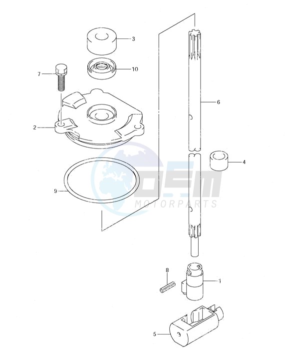 Clutch Rod (S/N 681518 & Newer) blueprint