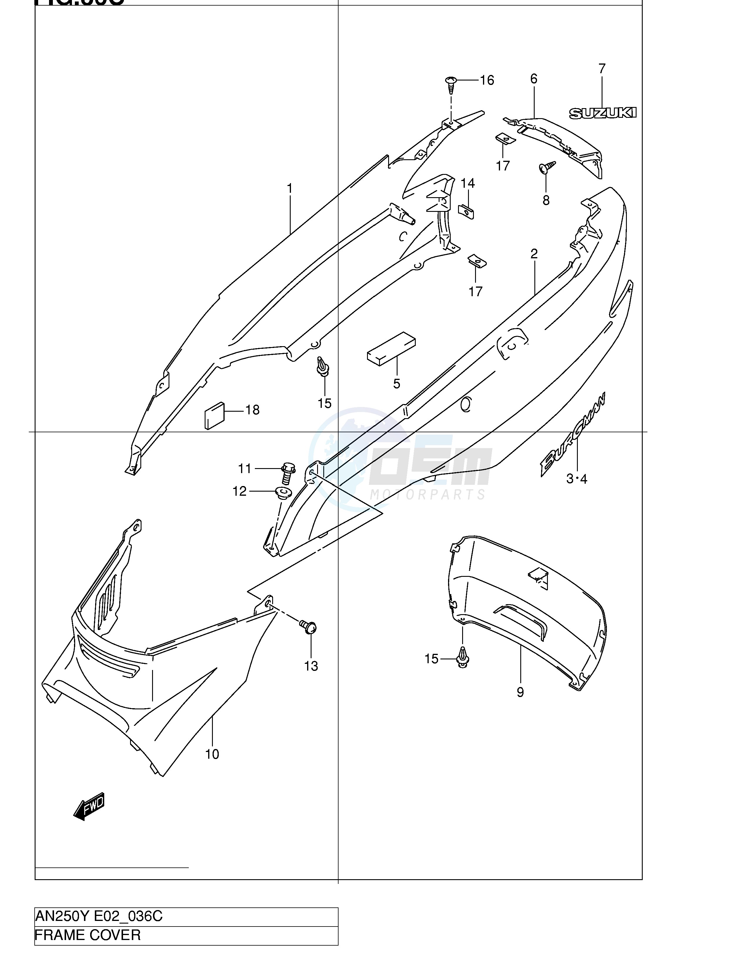 FRAME COVER (MODEL K2) image