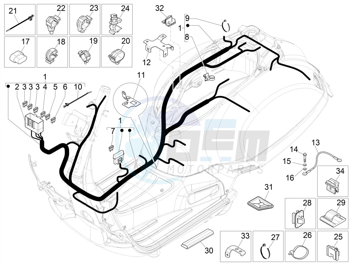 Main cable harness blueprint