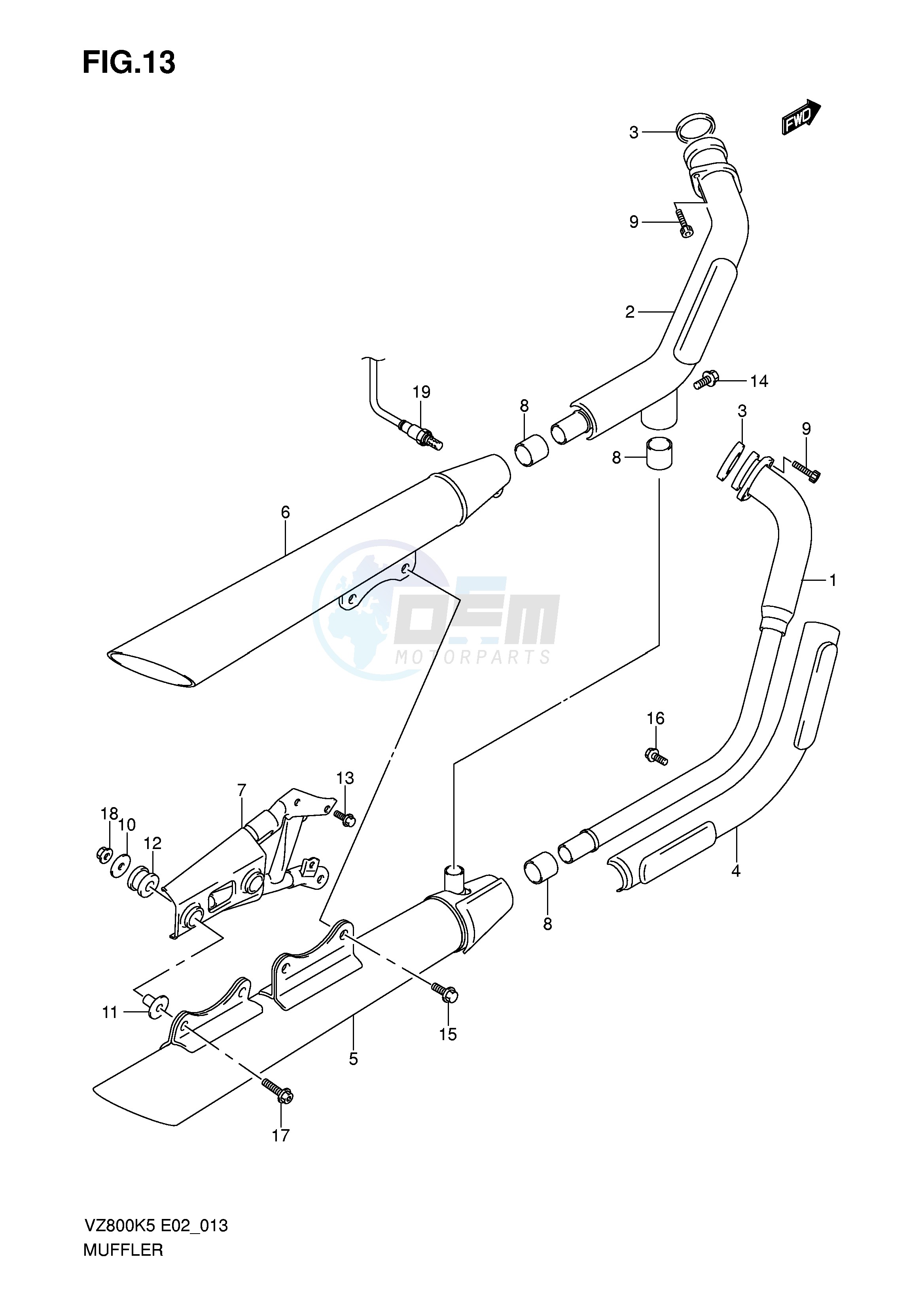 MUFFLER (MODEL K5 K6 K7 K8) image