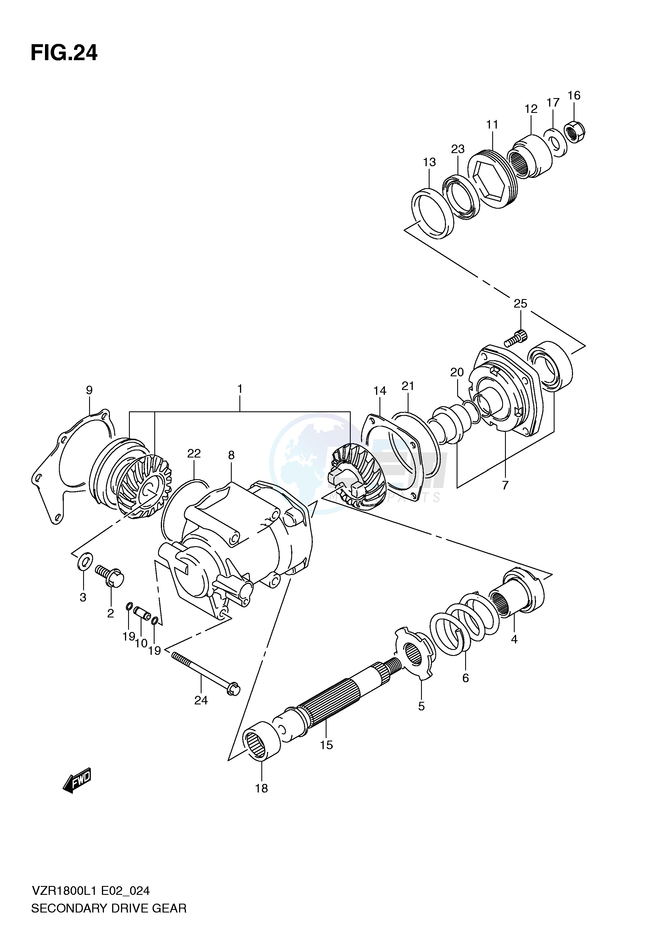 SECONDARY DRIVE GEAR image