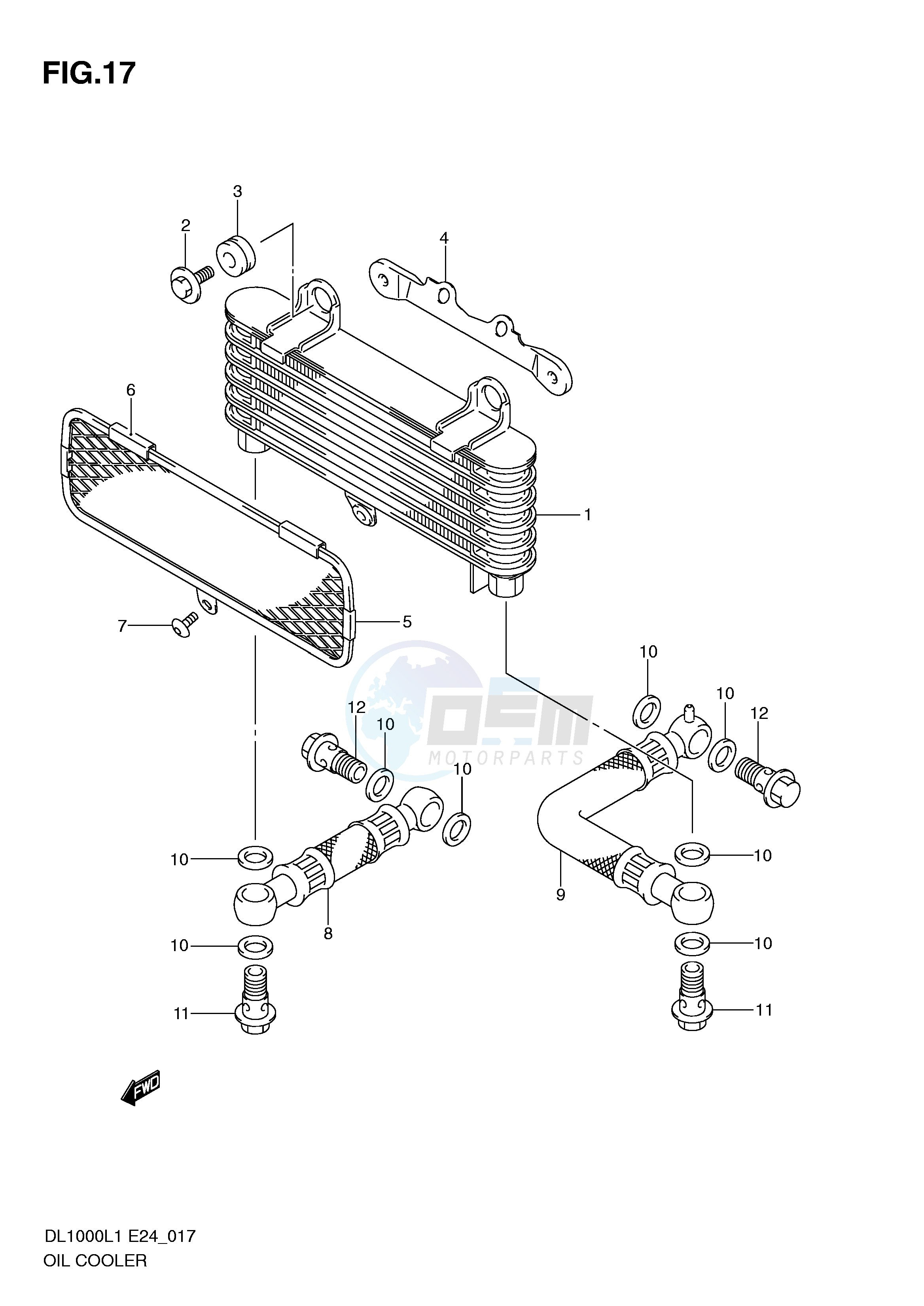 OIL COOLER blueprint