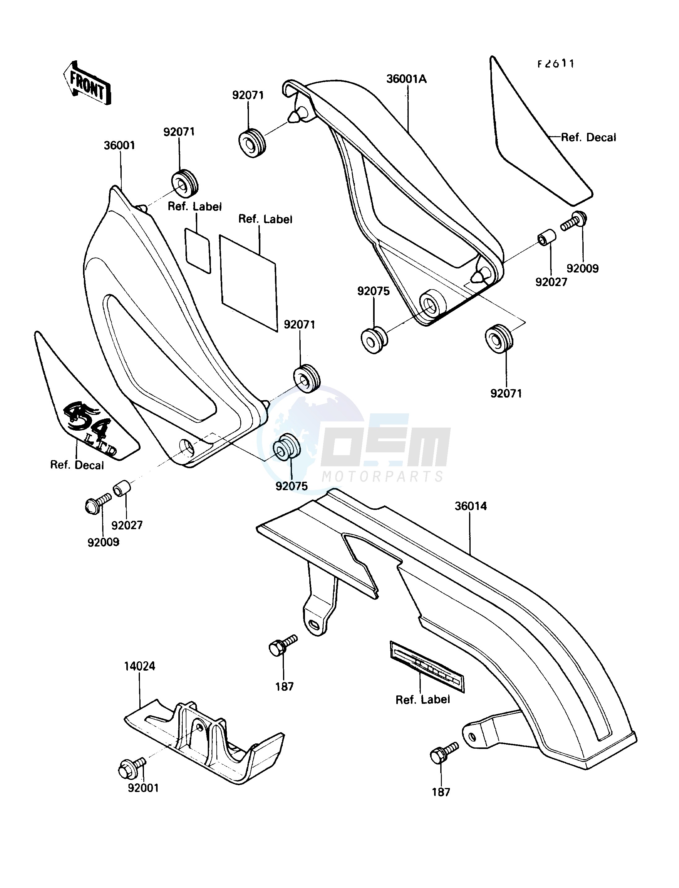 SIDE COVERS_CHAIN COVER blueprint