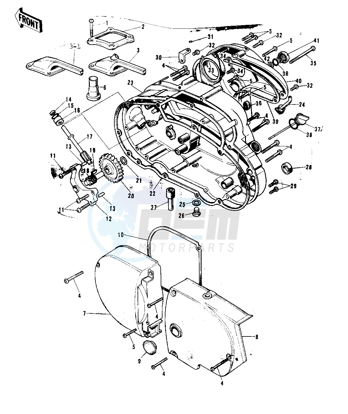 ENGINE COVERS -- 72-73 F9_F9-A 350- - blueprint