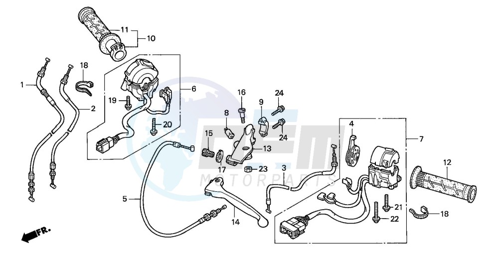 HANDLE LEVER/SWITCH/CABLE (1) blueprint