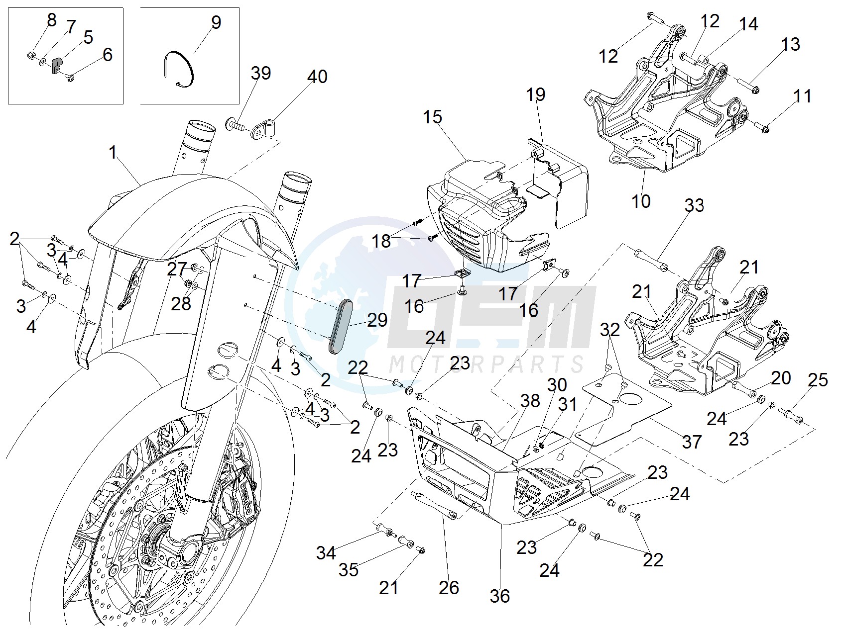 Front mudguard-Pillar image