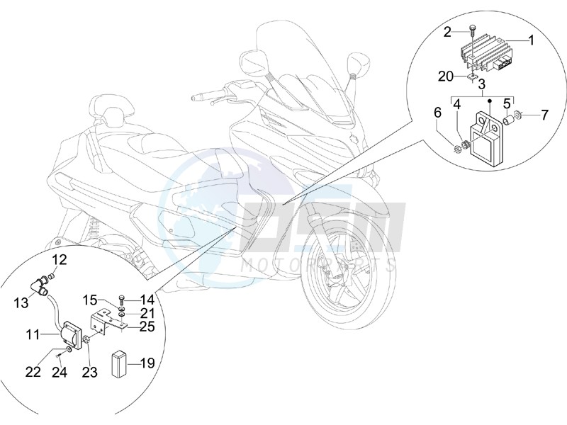 Voltage Regulators - Electronic Control Units (ecu) - H.T. Coil blueprint