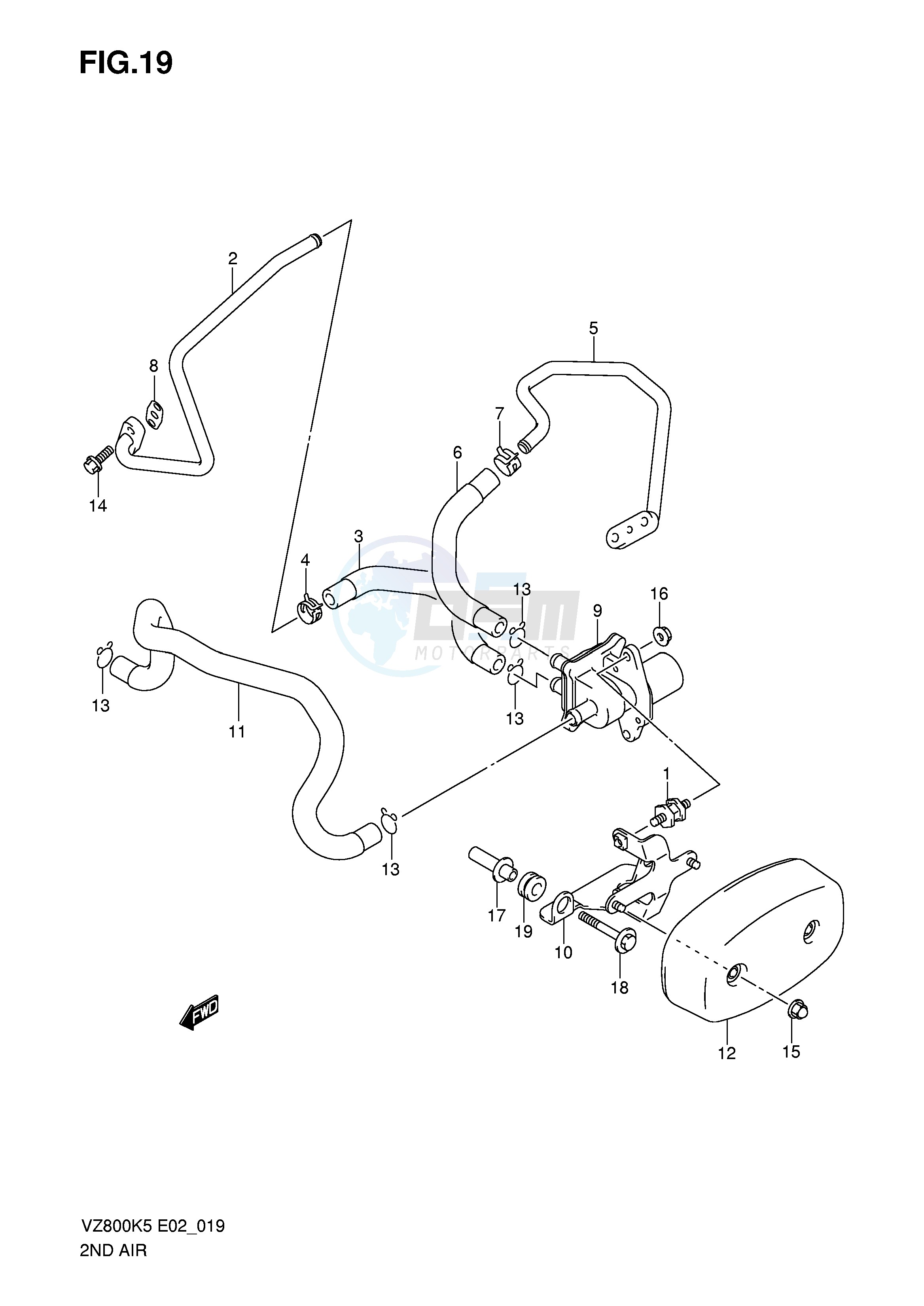 SECOND AIR (MODEL K5 K6 K7 K8) blueprint