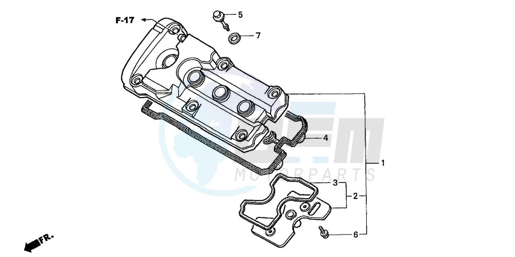 CYLINDER HEAD COVER (CB600F2/F22) image