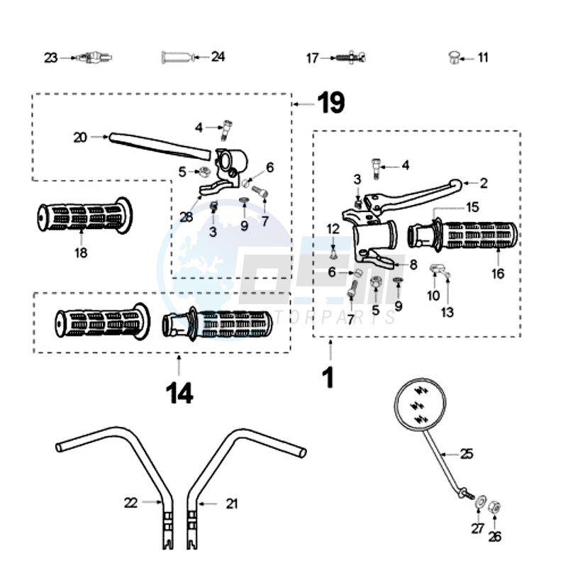 HANDLEBARS WITH STRIP image