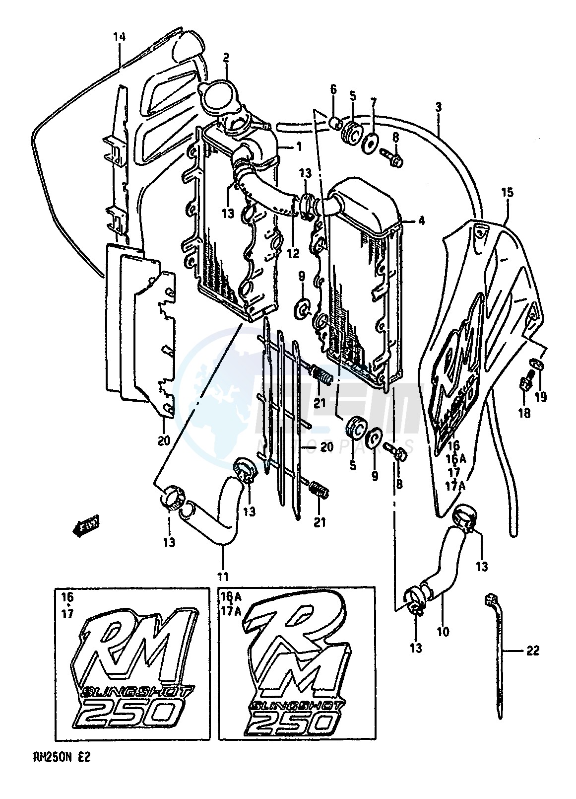 RADIATOR (MODEL K L) blueprint