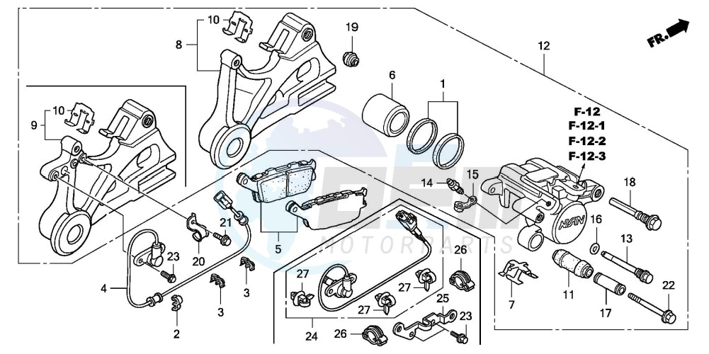 REAR BRAKE CALIPER image