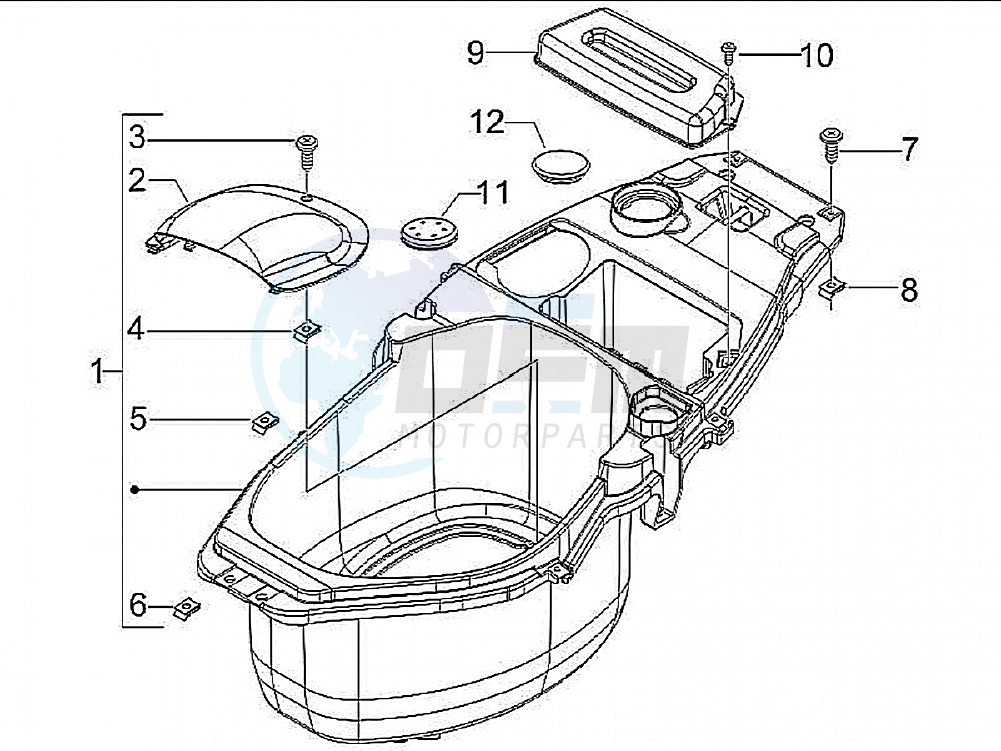 Helmet compartment (Positions) blueprint