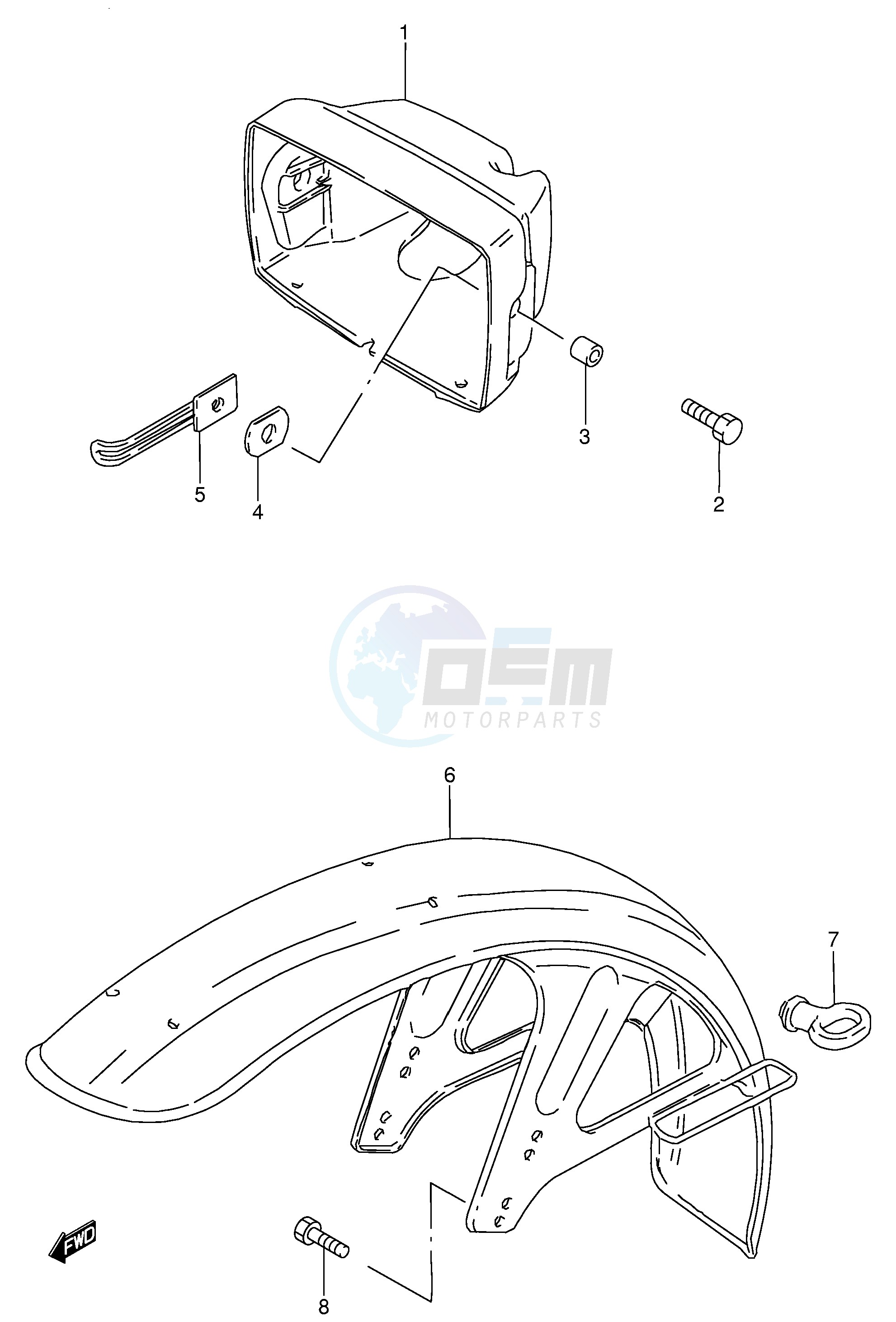 HEADLAMP HOUSING - FRONT FENDER image