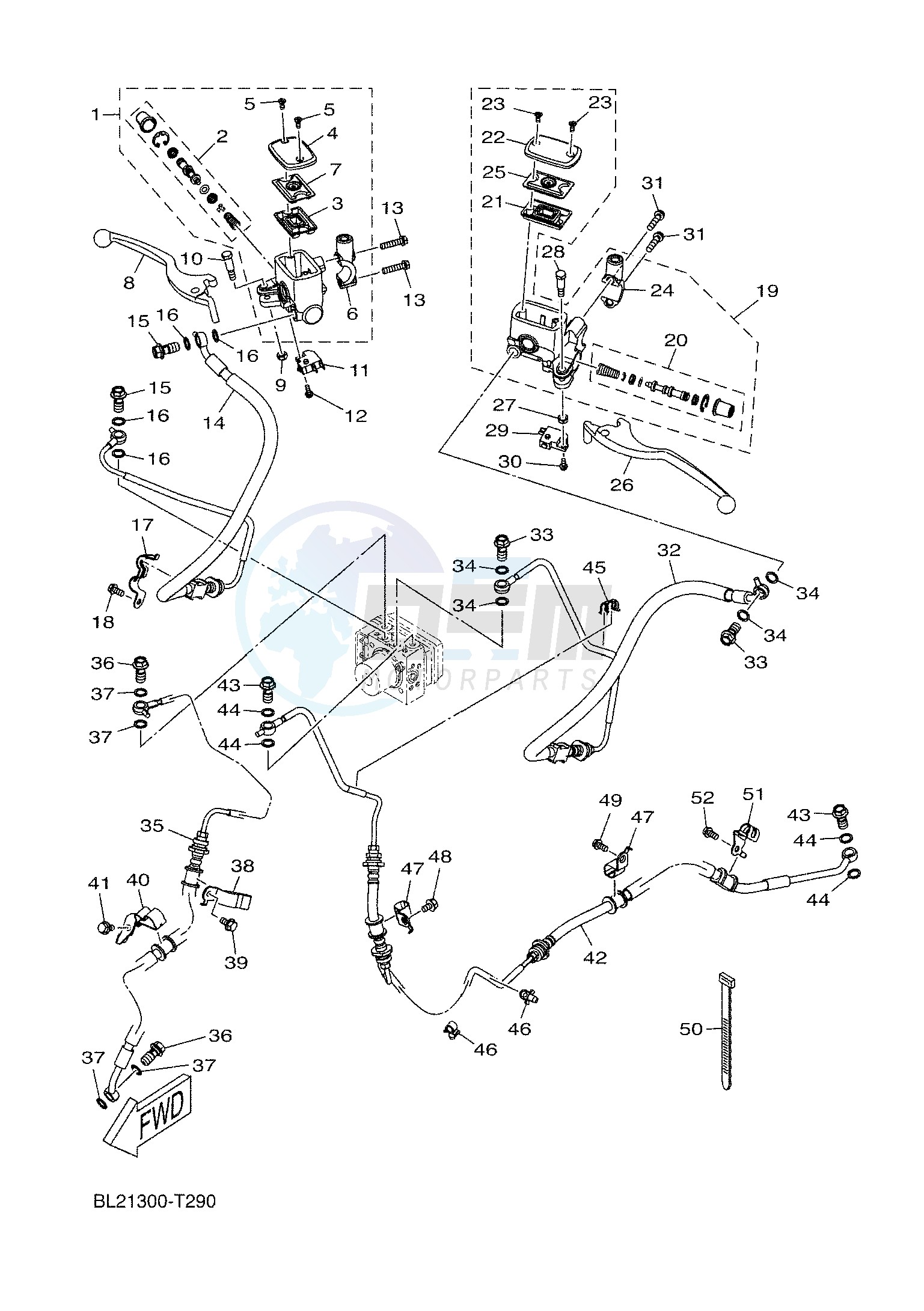 M. CYLINDER FOR DISK BRAKE image