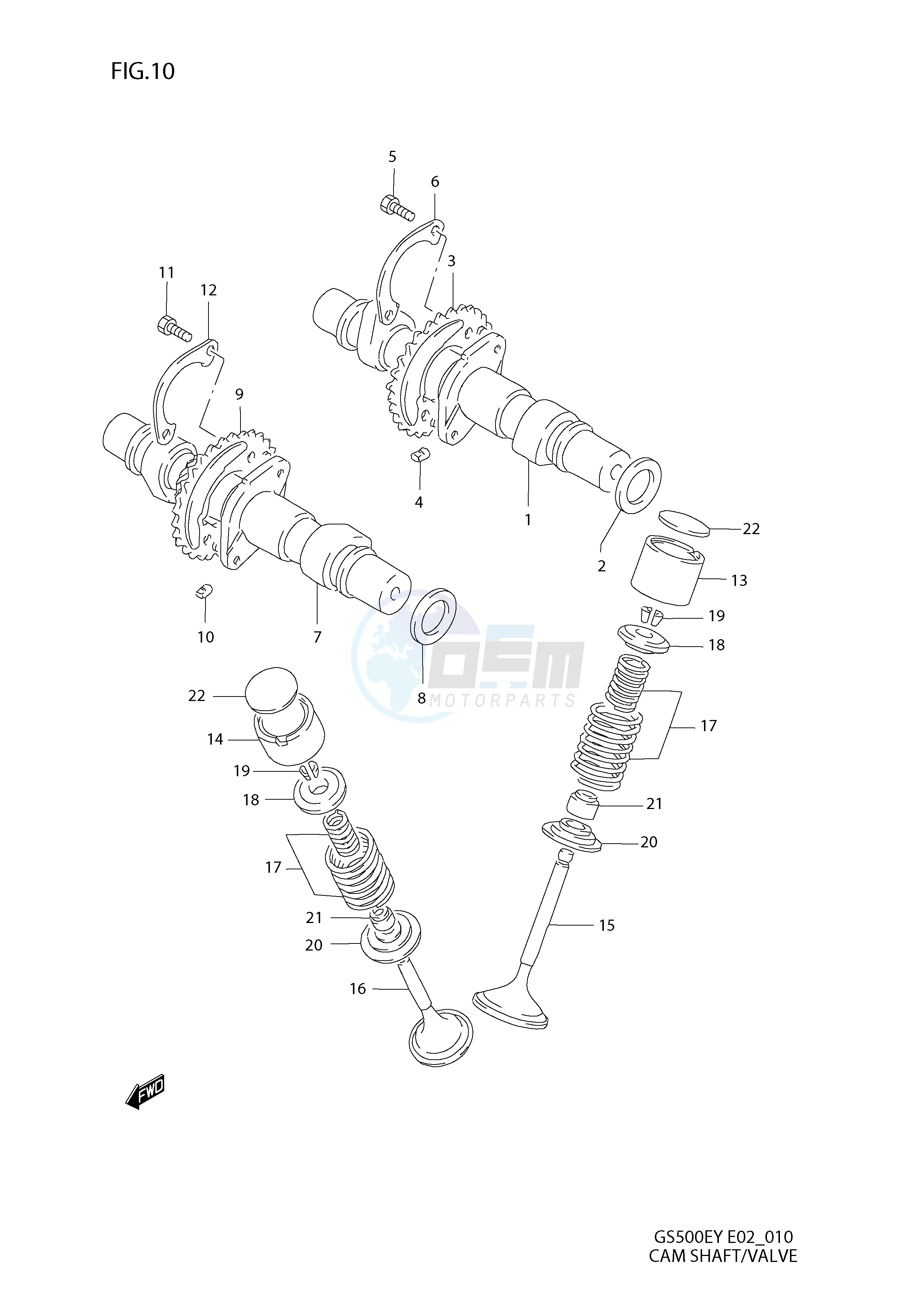 CAM SHAFT - VALVE image