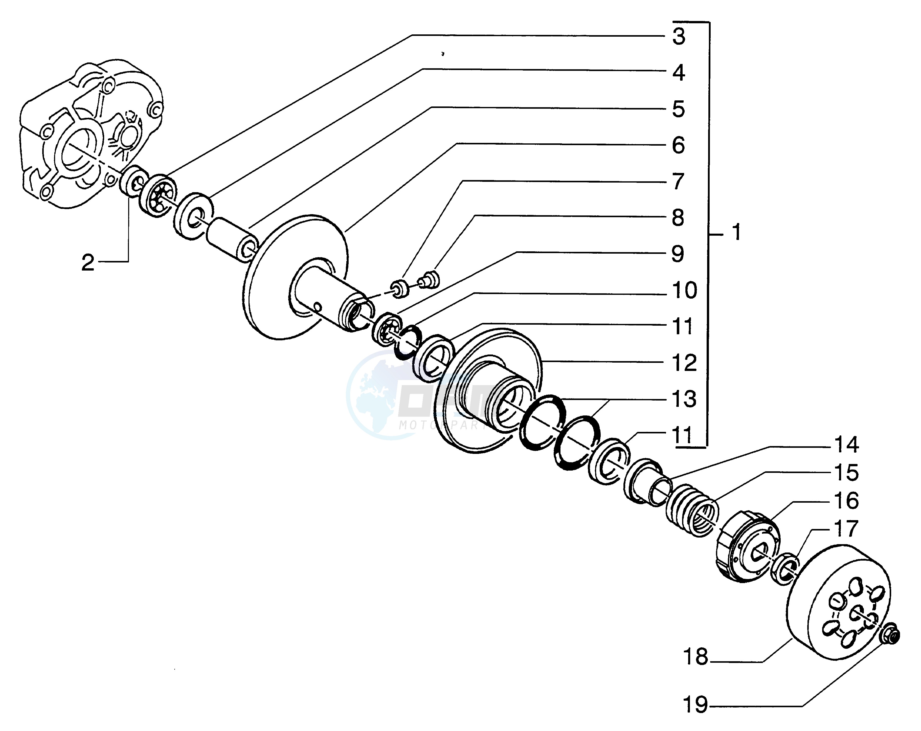 Fixed half-pulley image