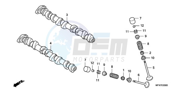 CAMSHAFT/VALVE blueprint