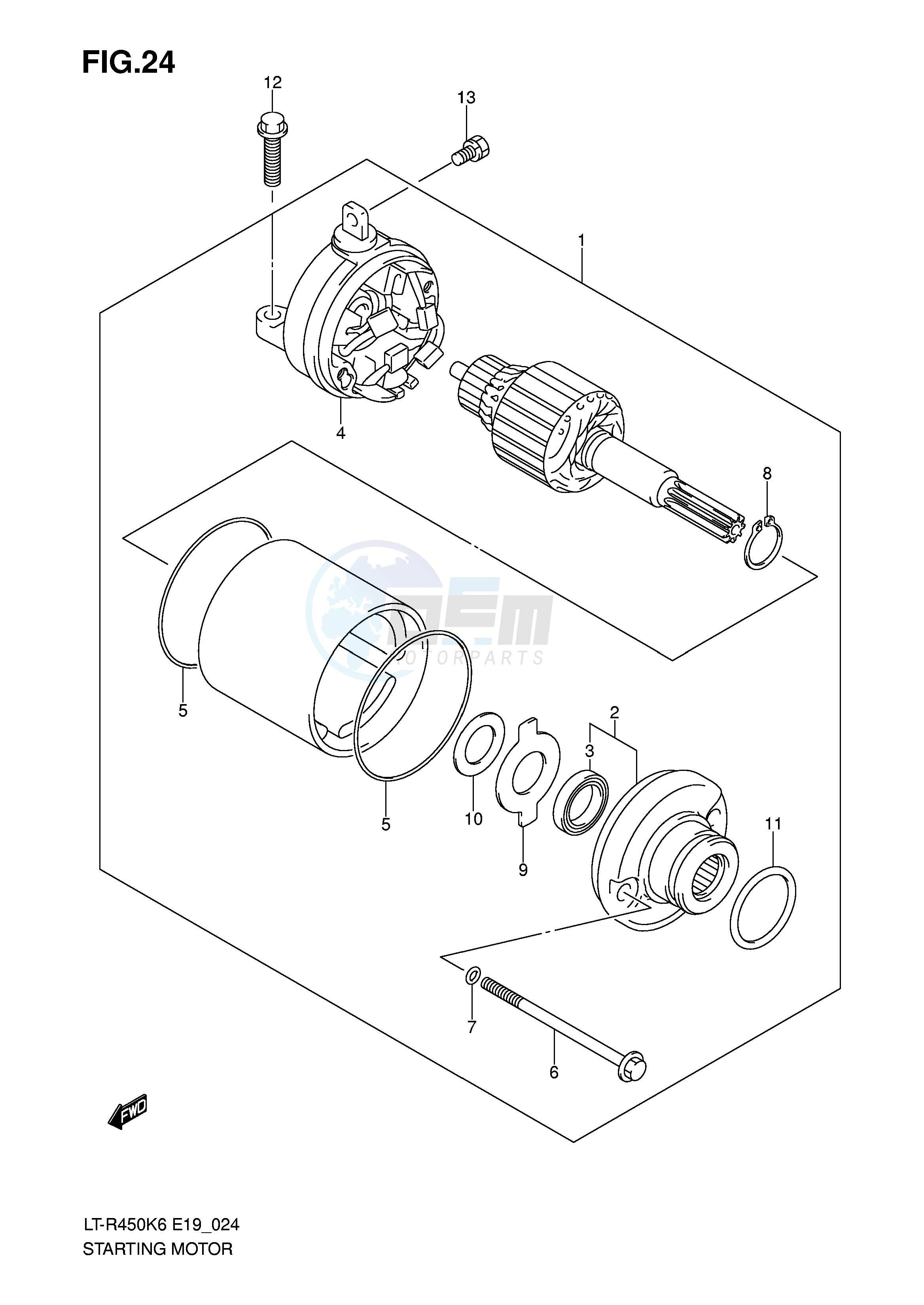 STARTING MOTOR image