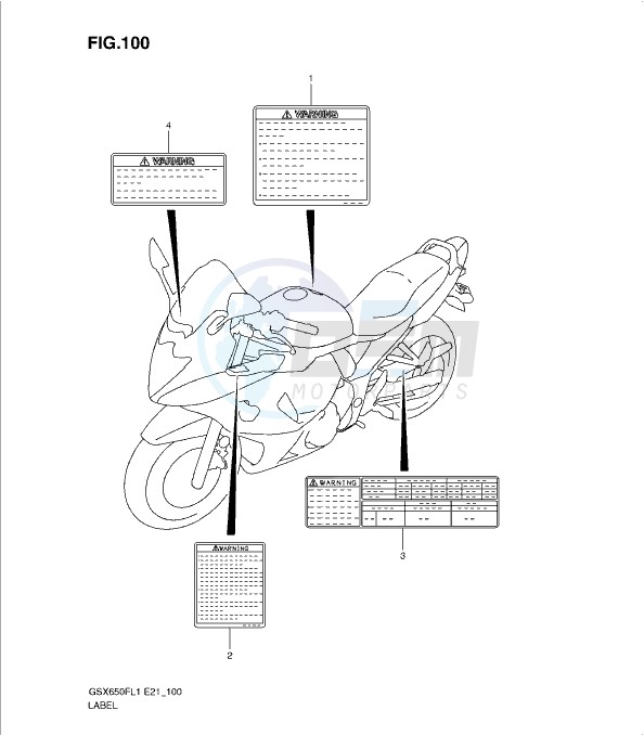 LABEL (GSX650FUL1 E24) blueprint