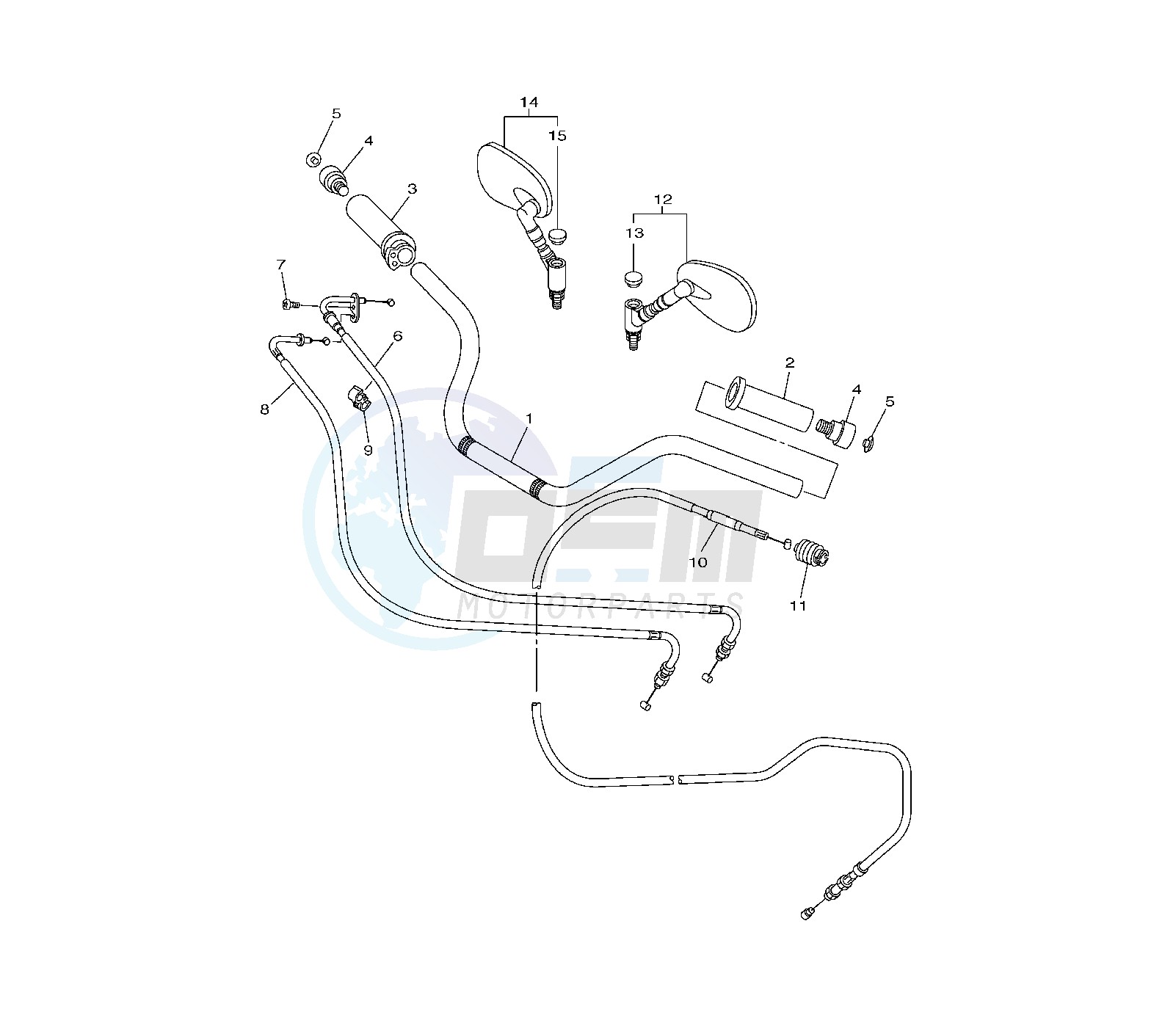 STEERING HANDLE AND CABLE image