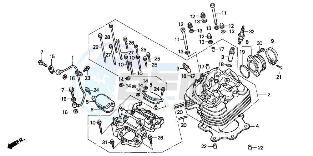 CYLINDER HEAD blueprint