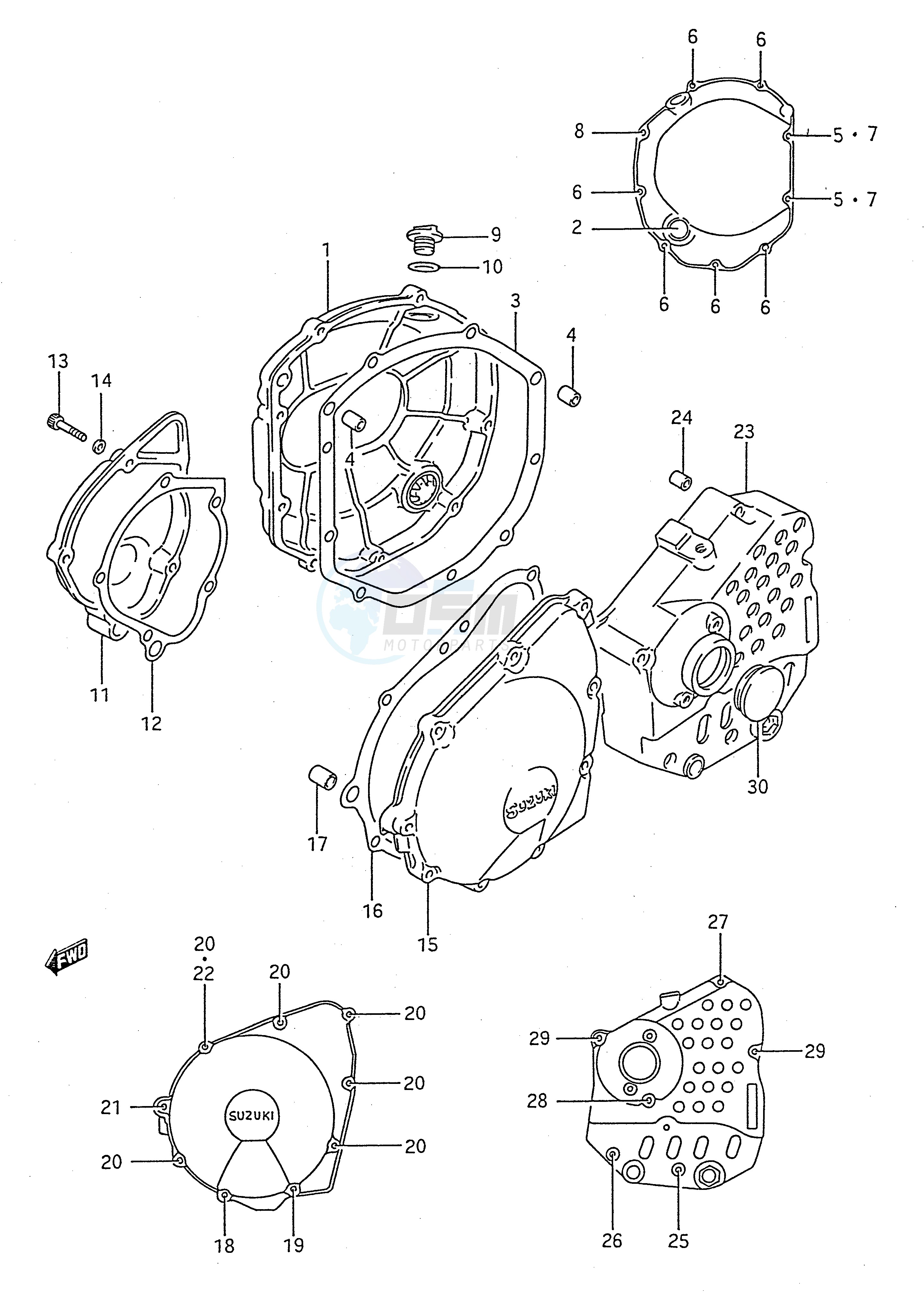 CRANKCASE COVER image