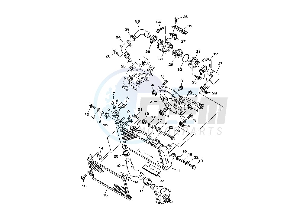 RADIATOR- HOSE blueprint