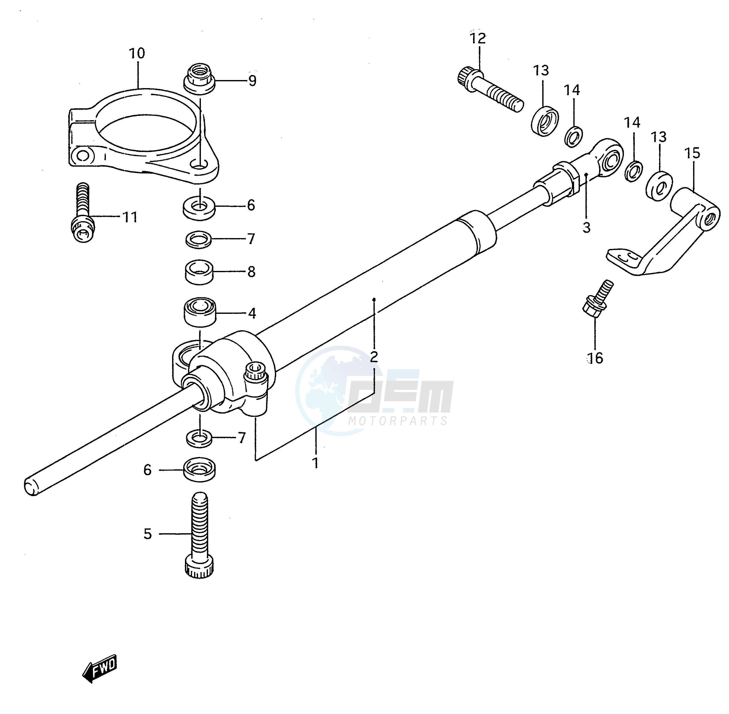 STEERING DAMPER (MODEL N P) image