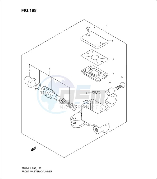 FRONT MASTER CYLINDER (AN400ZAL1 E51) image