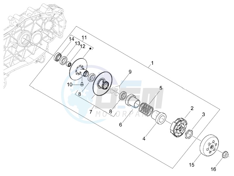 Driven pulley image