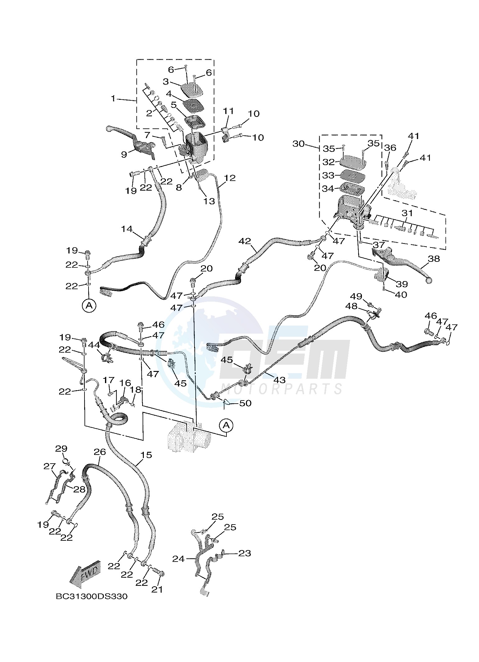 FRONT MASTER CYLINDER image