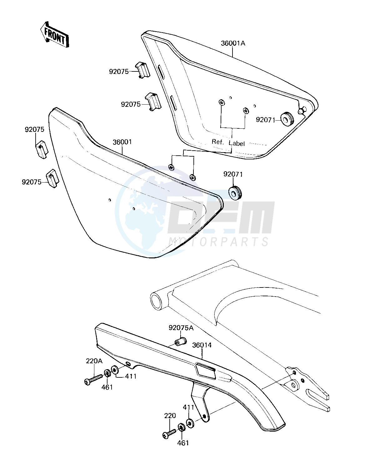 SIDE COVERS_CHAIN COVER -- 81 D2- - blueprint