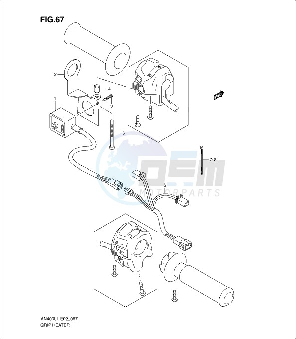 GRIP HEATER (AN400ZAL1 E19) image