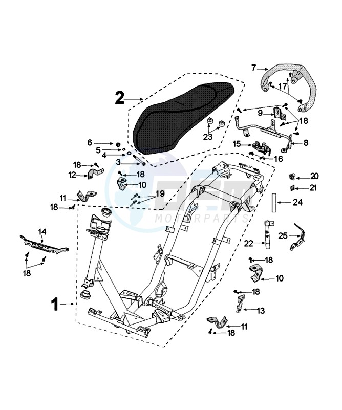 FRAME AND SADDLE image