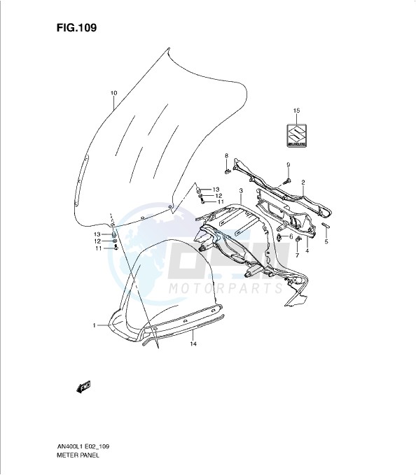 METER PANEL (AN400AL1 E19) blueprint