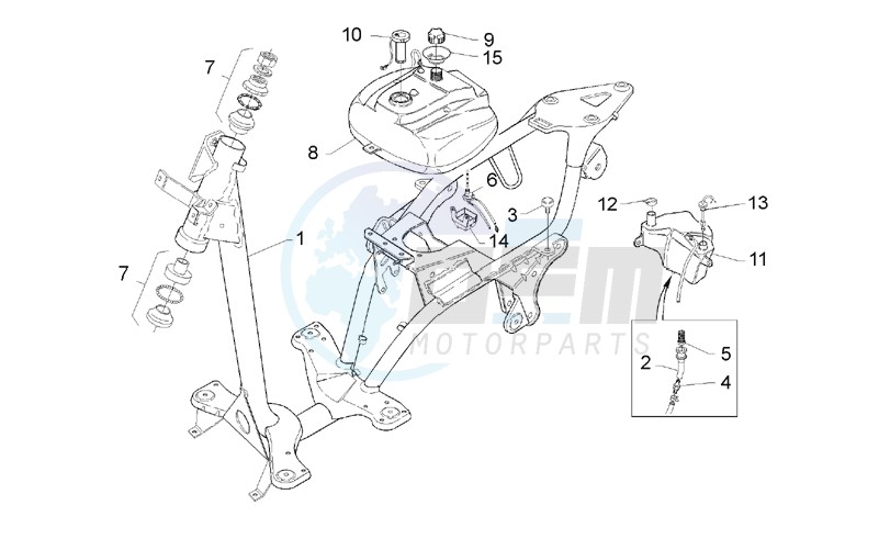 Frame and Fuel tank blueprint