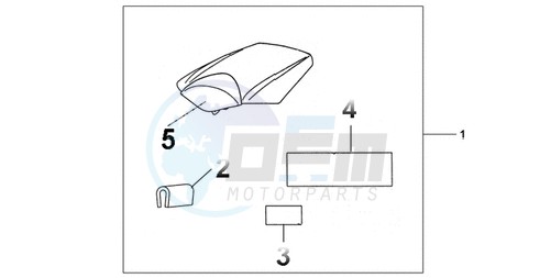 REAR SEAT COWL GRAPHITE BLACK image