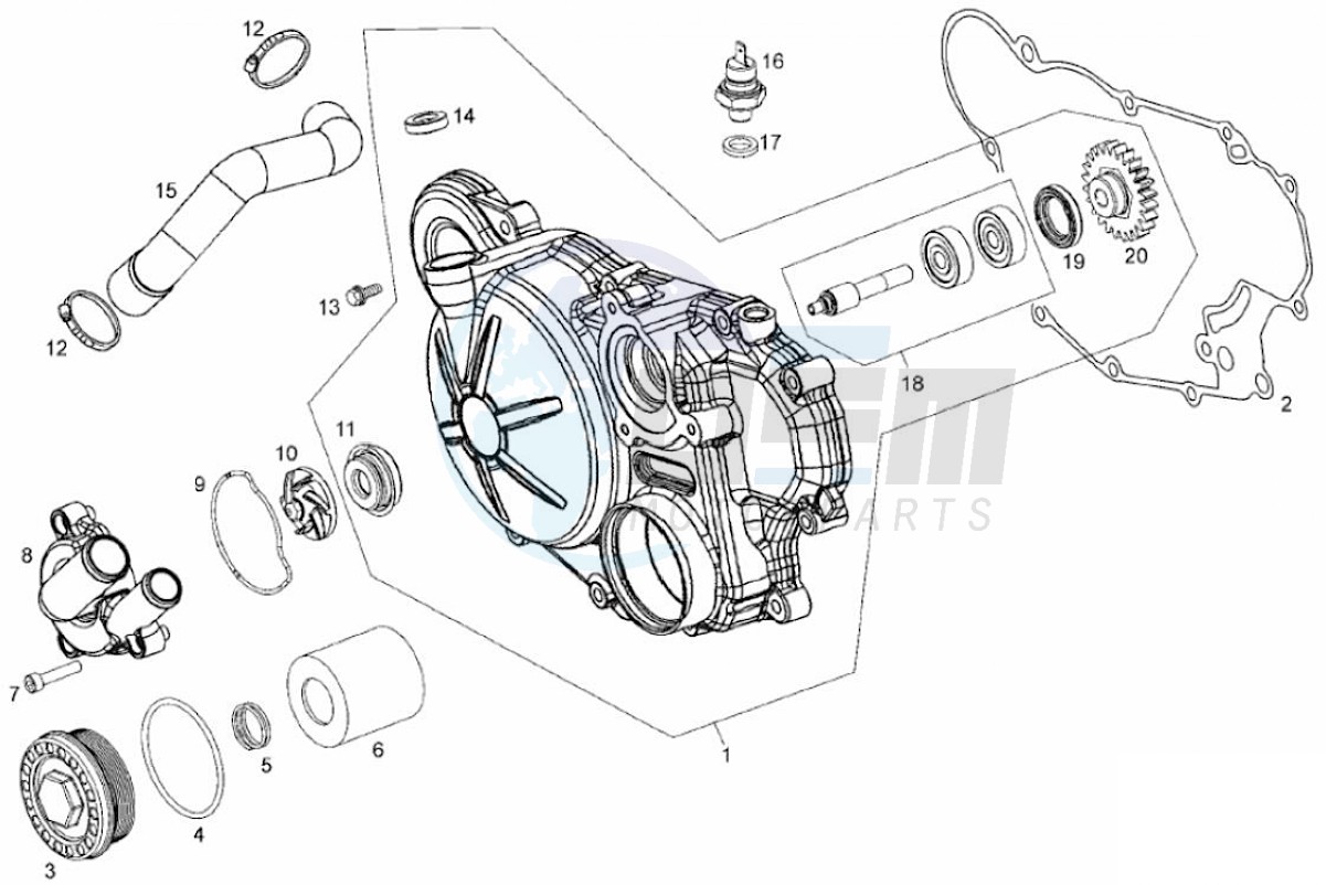 Clutch cover (Positions) image
